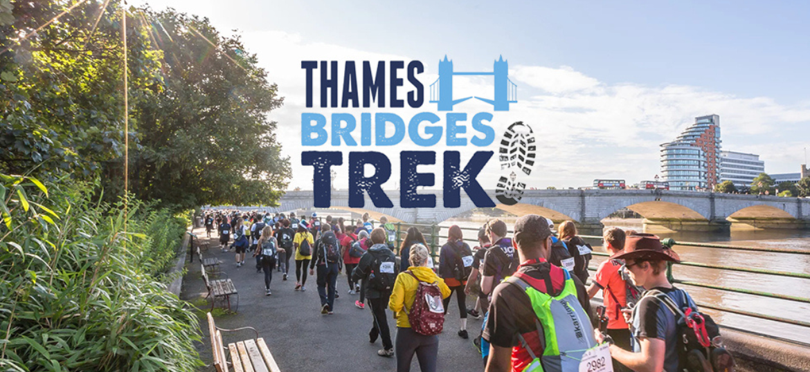 People on the Thames Bridges trek
